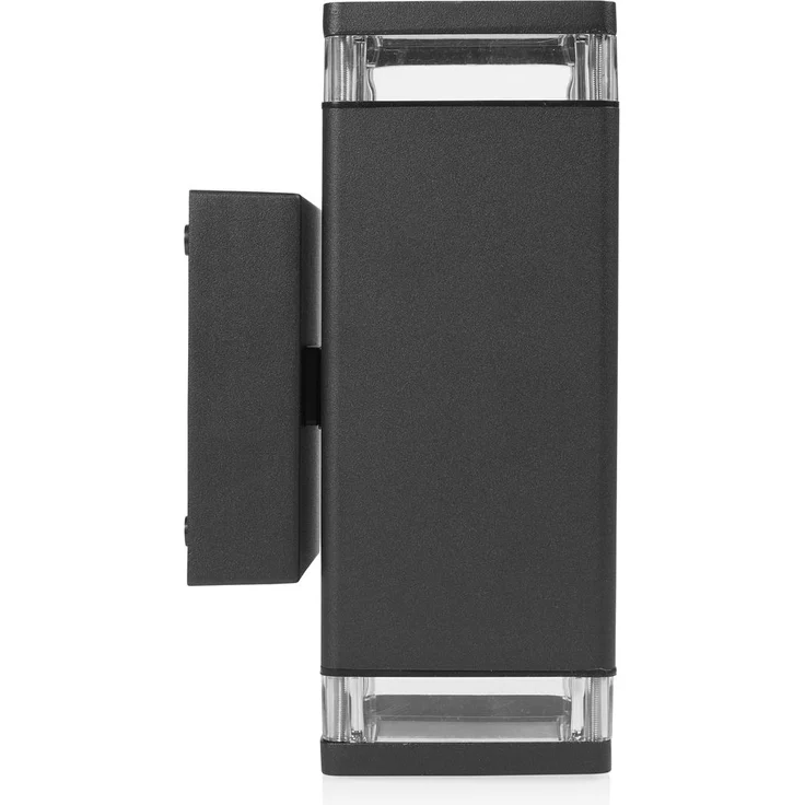 LED Außenwandleuchte aus Aluminium Schwarz, Up Down Light, 23x9cm – Bild 4