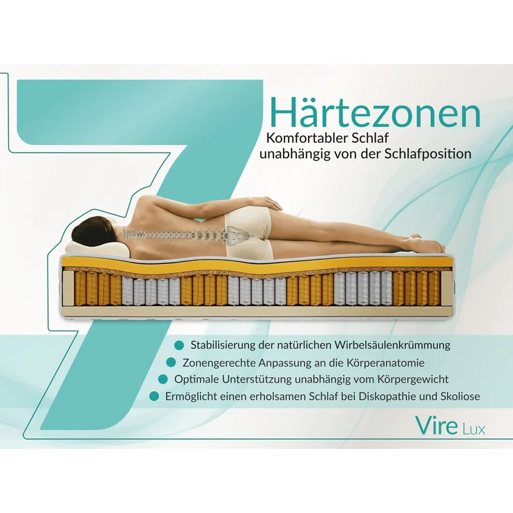 Jugendbett 90x200 cm TILVO mit Bettkasten, Polsterbett, Jugendzimmer, Lattenrost und gepolstertem Kopfteil, Pocket Matratze - Braun Cord - Rechts - VIRE LUX – Bild 13