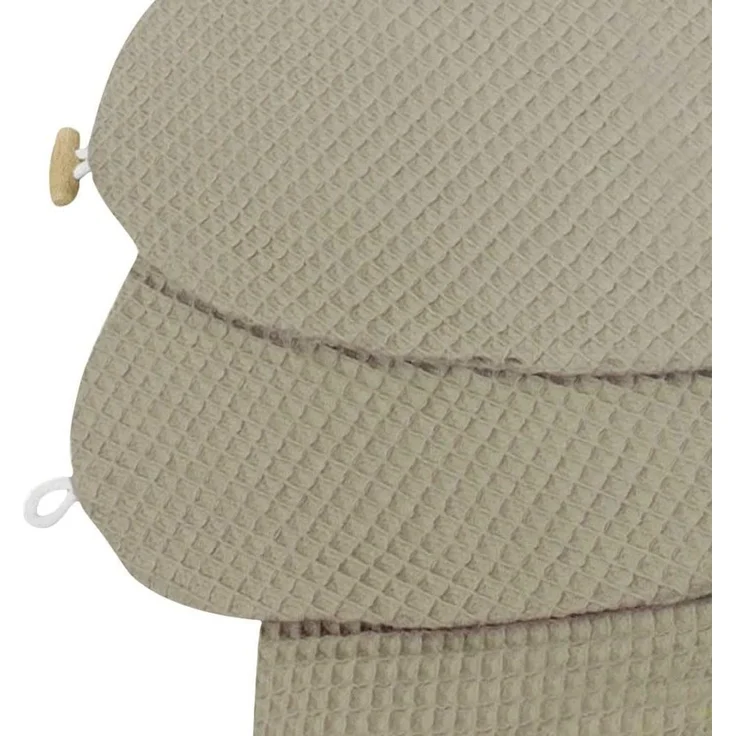 HOBEA-Germany Stillkissen XXL Lagerungskissen Schwangerschaftskissen Seitenschläferkissen groß (Waffelmuster Taupe, Bezug für Stillkissen)
