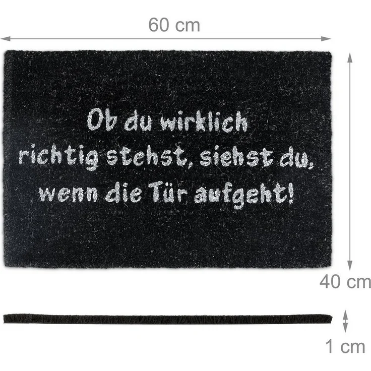 Fußmatte Kokos SPRUCH 10019015 – Bild 2