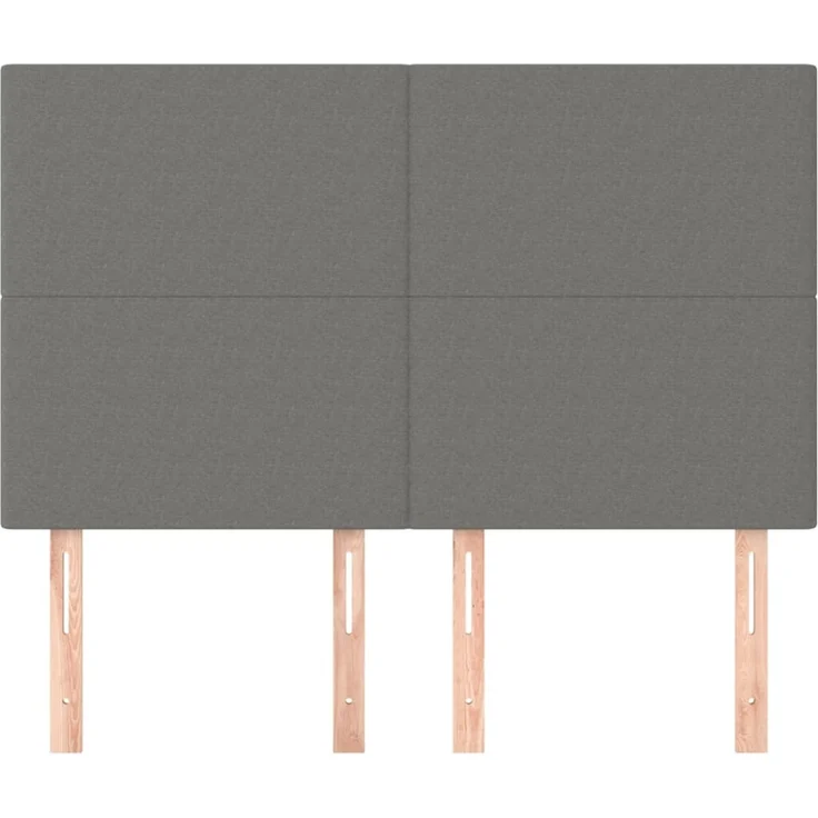 vidaXL Kopfteile 4 Stk. Dunkelgrau 72x5x78/88 cm Stoff 3116051 – Bild 3