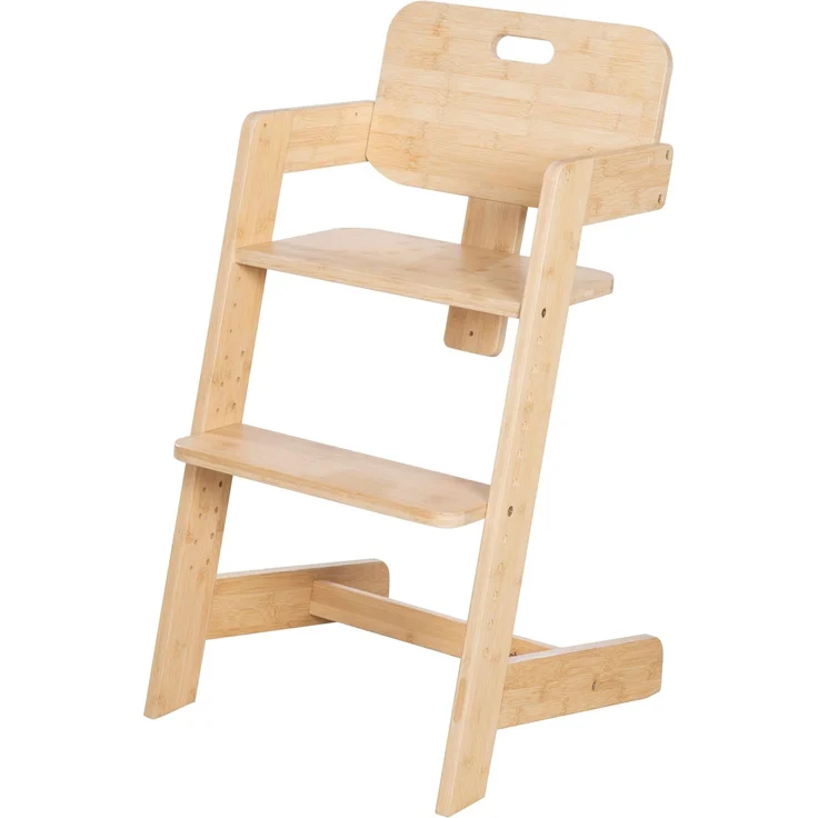 roba Babyhochstuhl Nature Up - Hochstuhl aus FSC®-zertifiziertem Bambus Holz - Mitwachsend mit abnehmbarem Essbrett - 3-Punkt-Gurt - Bis 70 kg belastbar - Natur – Bild 7
