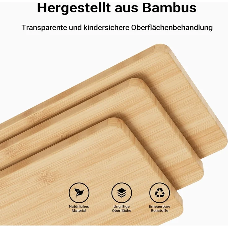 Toboli Kinderstuhl Lernturm aus Bambus, BxTxH 46 x 46 x 89 cm mit Geländer, Schutzstab, Lernstuhl für Kinder, Braun – Bild 6