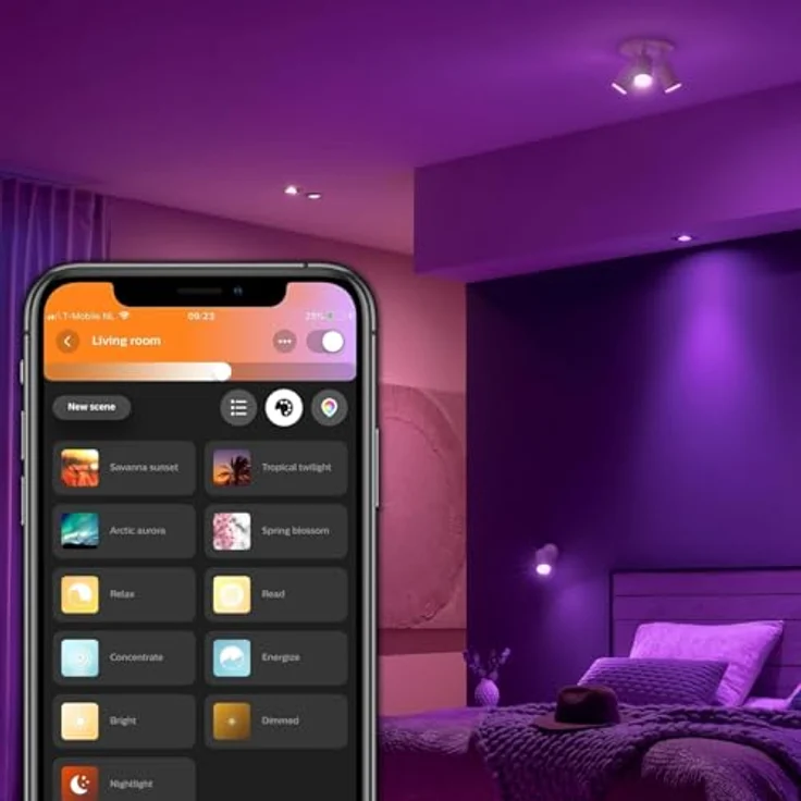 Philips Hue White & Color Ambiance Centura eckige Einbauspots 1-er Pack, dimmbare Deckenlampen für das Hue Lichtsystem mit 16 Mio. Farben, smarte Lichtsteuerung über Sprache und App, weiß – Bild 6