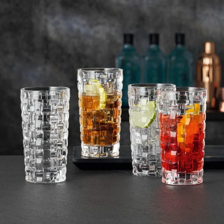 Nachtmann Longdrinkglas Nachtmann Bossa Nova Longdrink 8-er Set, Glas