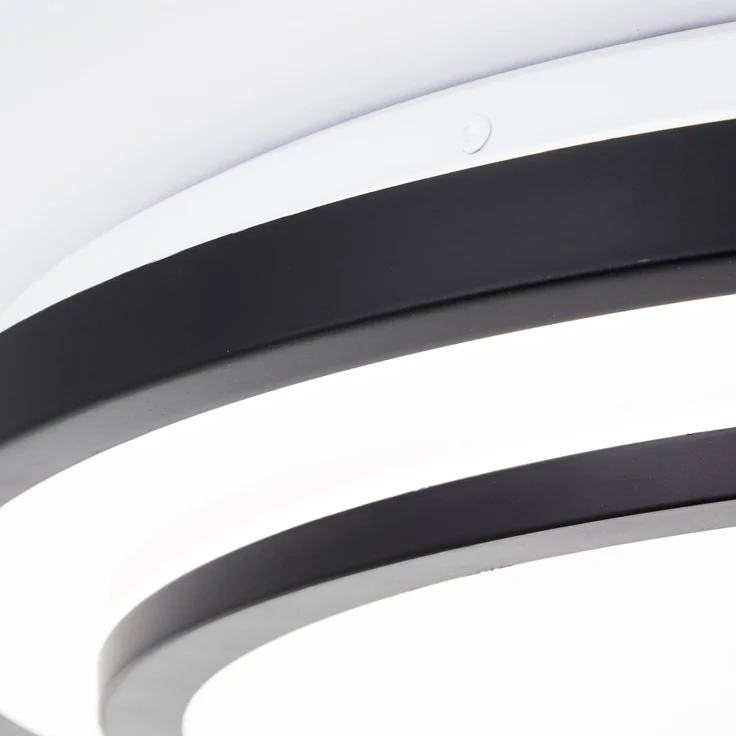 Brilliant LED Wand- und Deckenleuchte Luciano G80564A76 Wohnzimmer, Schlafzimmer Metall/Kunststoff Indoor Decke schwarz - LED fest integriert – Bild 7