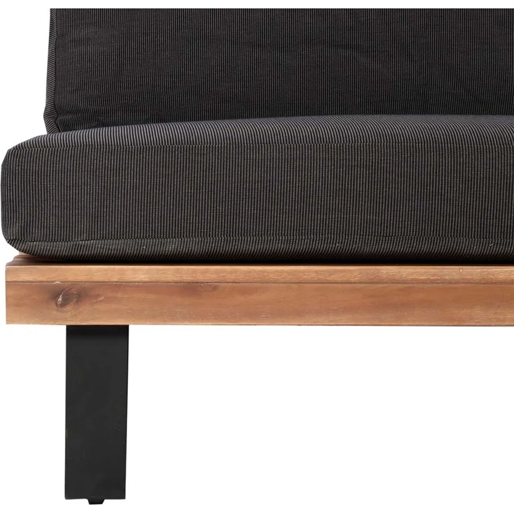 2er-Set Lounge-Sessel HWC-H54, Garten-Sessel, Spun Poly Akazie Holz FSC-zertifiziert Alu ~ braun, Polster dunkelgrau – Bild 5