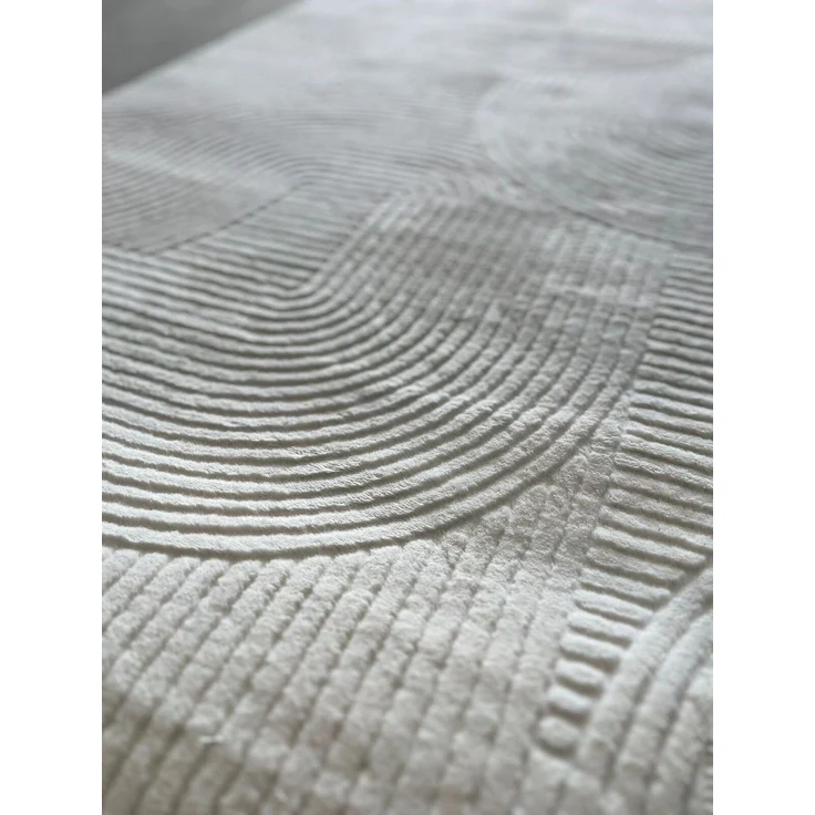 Rutschfester Creme-Läufer 80 x 600 cm Polyester Beige 88686941 [en. casa] – Bild 5