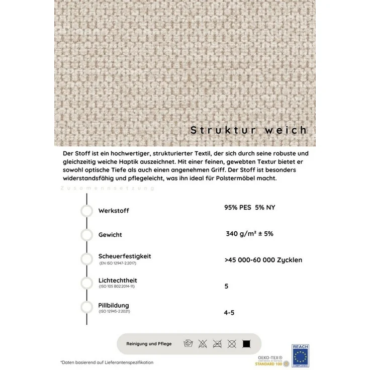 COLLECTION AB Ecksofa Funtastic, Breite 213 cm, mit Schlaffunktion, Bettkasten, Armverstellung und Bonnelfederkern – Bild 4