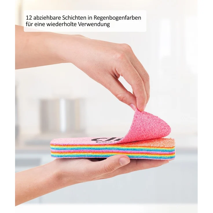 Genius Gemüseschneider Nicer Dicer Mando 13tlg. Gemüsehobel + Rainbow Schwamm S – Bild 8