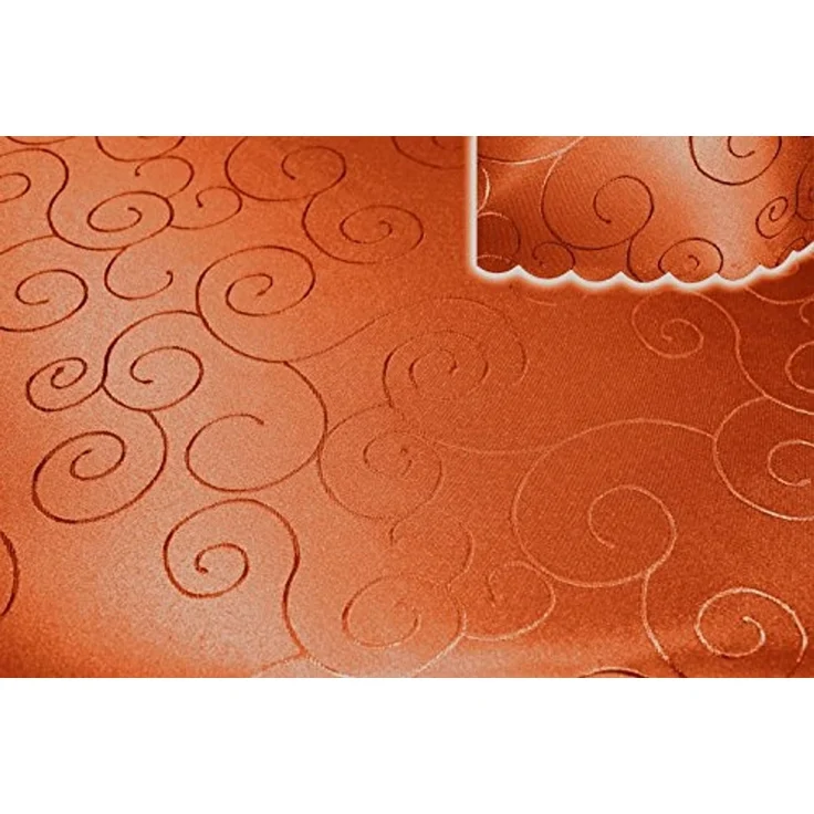 Haus und Deko Tischdecke Tischdecke 135x180 cm oval Struktur damast circle bügelfrei fleckenabw (1-tlg) – Bild 2