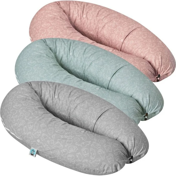 SEI Design Stillkissenbezüge Bezüg für Stillkissen Lagerungskissen Seitenschläferkissen 190x30 cm – Bild 3