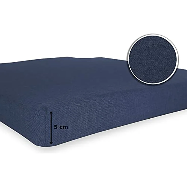 sunnypillow Stuhlkissen 4er Set Kissen Maße: 42 (vorne), 35 (hinten) x 40 x 5 cm – Bild 6