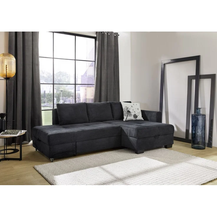 Jockenhöfer Gruppe Ecksofa Fantasy L-Form, B: 247 cm, Dreh-Schwenk-Ottomane, mit Bettfunktion, Bettkasten & Zierkissen, wandelbar zum Big-Sofa – Bild 5