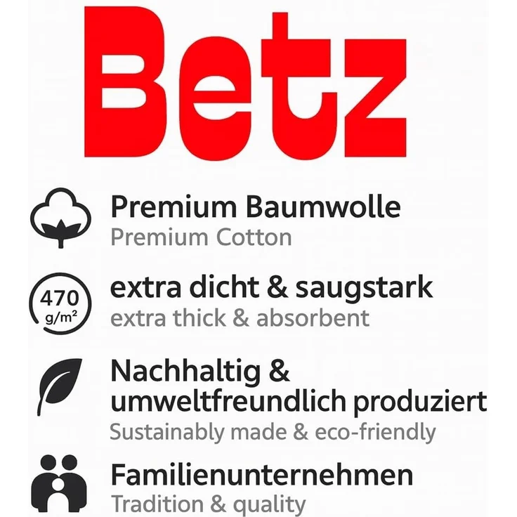 Betz Handtuch Set 12er Frottier Handtuch-Set PREMIUM 100% Baumwolle, 100% Baumwolle, (12-tlg) – Bild 9