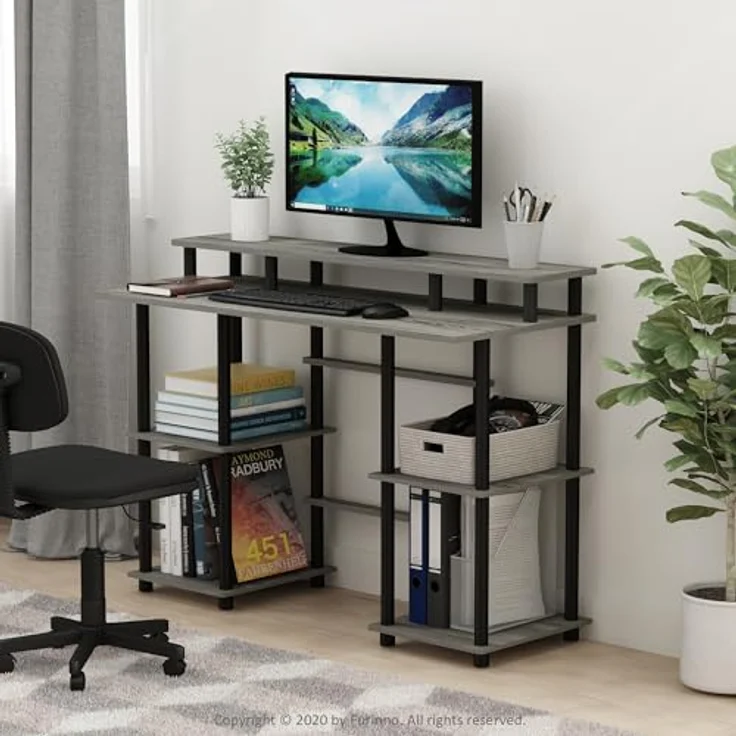 Furinno Computerschreibtisch, 48 x 113 x 86,1 zm – Bild 2