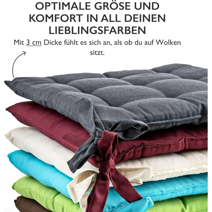 etérea Himmlische Qualität Sitzkissen etérea Sitzkissen Stuhlkissen Basic Auflage und – Bild 6