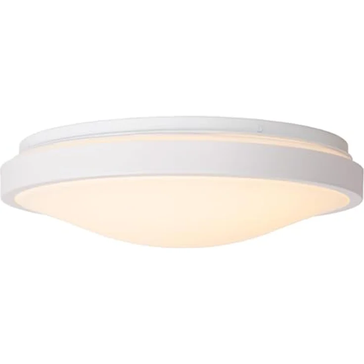 LUCIDE DASHER Deckenleuchte Badezimmer, Ø 34,8 cm, LED 1x18W 2700K, IP44, Bewegung und Tag/Nacht-Sensor, Weiß – Bild 5