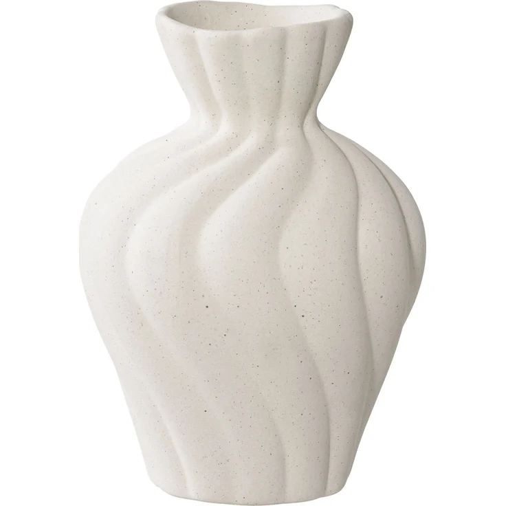 House Nordic Vase, Keramik, weiß, 2er-Set – Bild 2
