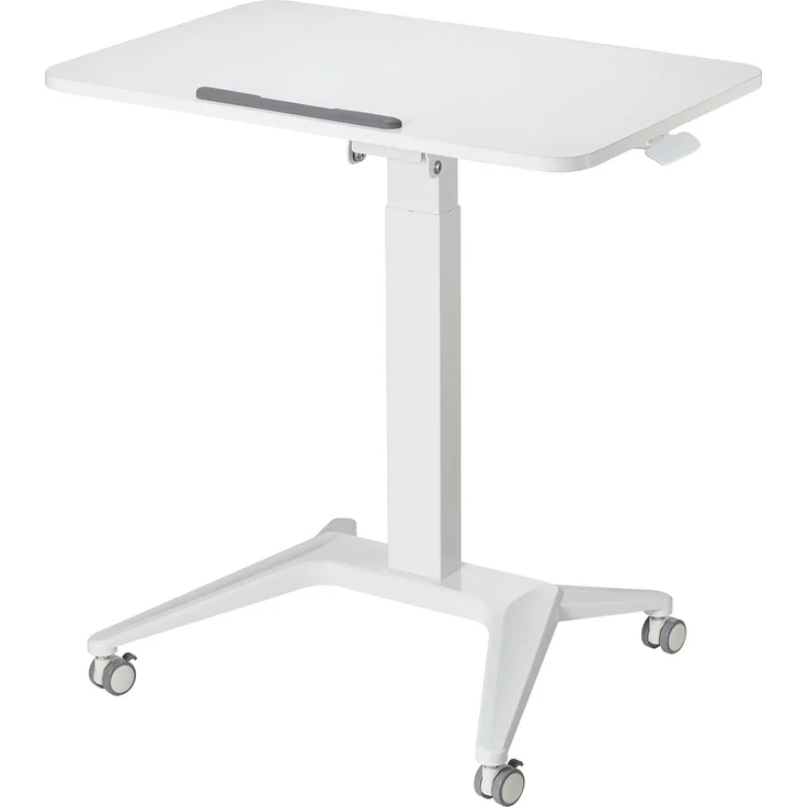 Maclean MC-453 Mobiler Laptop-Schreibtisch mit Pneumatischer Höhenverstellung Laptoptisch mit Rollen, 80x52 cm, max. 8 kg, Höhenverstellbar max. 109 cm (Weiß) – Bild 6