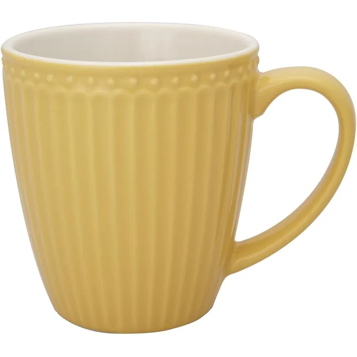 Greengate Tasse mit Henkel Alice Honey Mustard STWMUGAALI4006