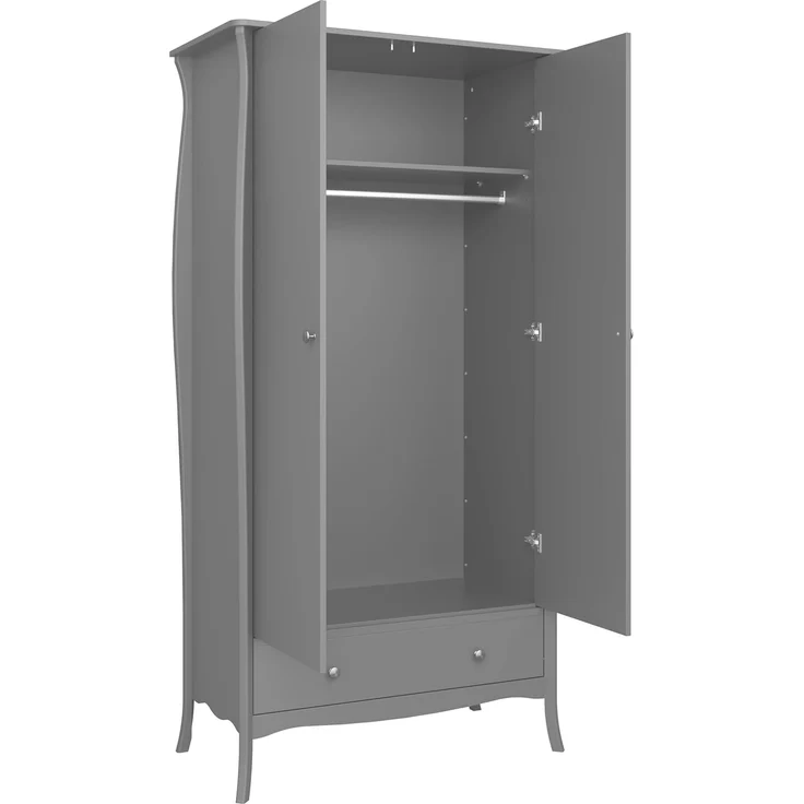 ebuy24 Kleiderschrank Simon Kleiderschrank 1 Schublade 2 Türen grau. – Bild 9