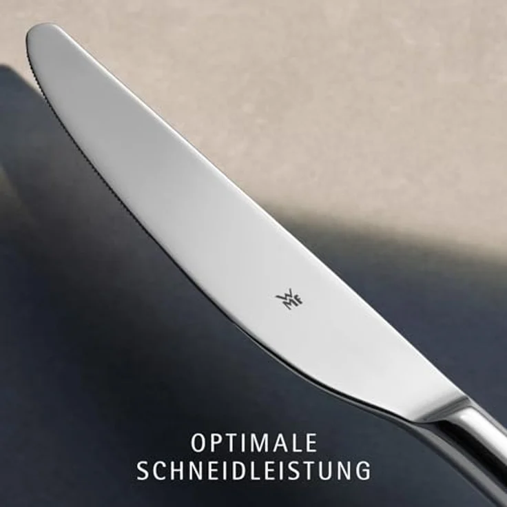 WMF Boston Besteck Set 12 Personen, Essbesteck 60 teilig, Monobloc-Messer, Cromargan Edelstahl poliert, glänzend, spülmaschinenfest – Bild 5
