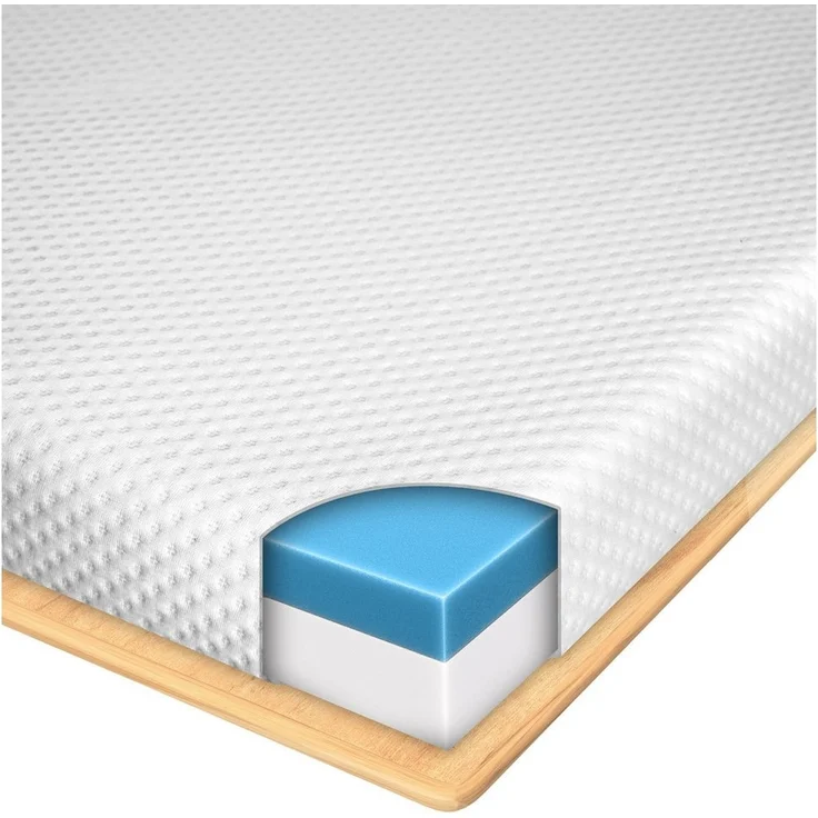 Gentle North, Topper Matratzentopper 7cm hoch H2/H3 - mit Gel-Memory- und Komfortschicht, 7 cm hoch, schadstoffgeprüft für Stoffe, Fäden, Reißverschlüsse, Schaum etc. – Bild 5