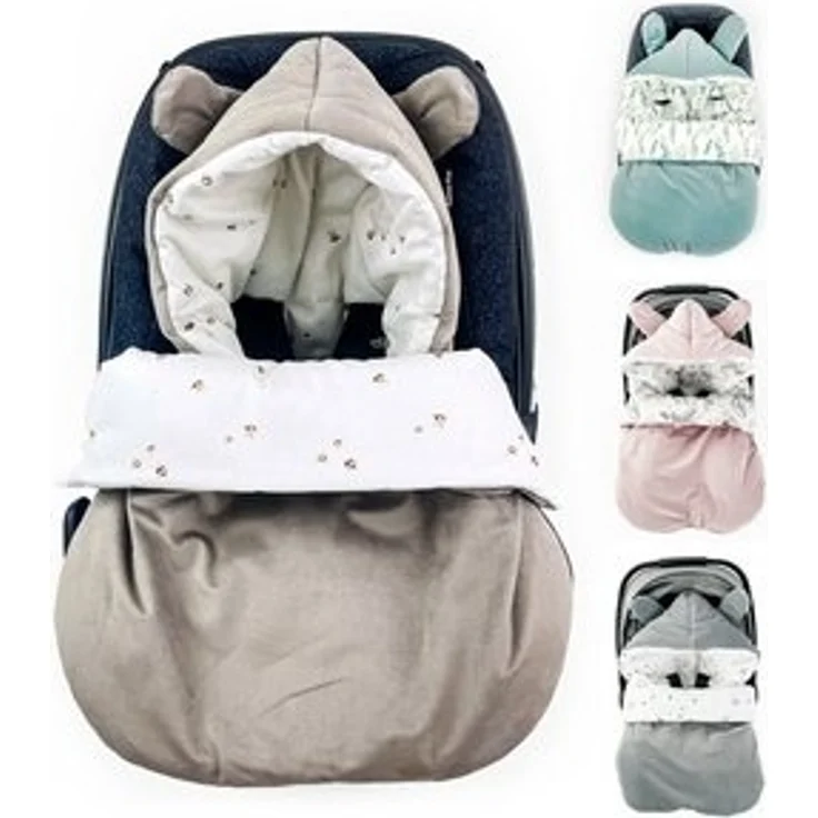 BABEES Fußsack BABYFUßSACK für Babyschale Frühling Übergang warm mit Füllung, Einschlagdecke Fußsack Schlafsack Baby Kinderwagen GANZJÄHRIG – Bild 6