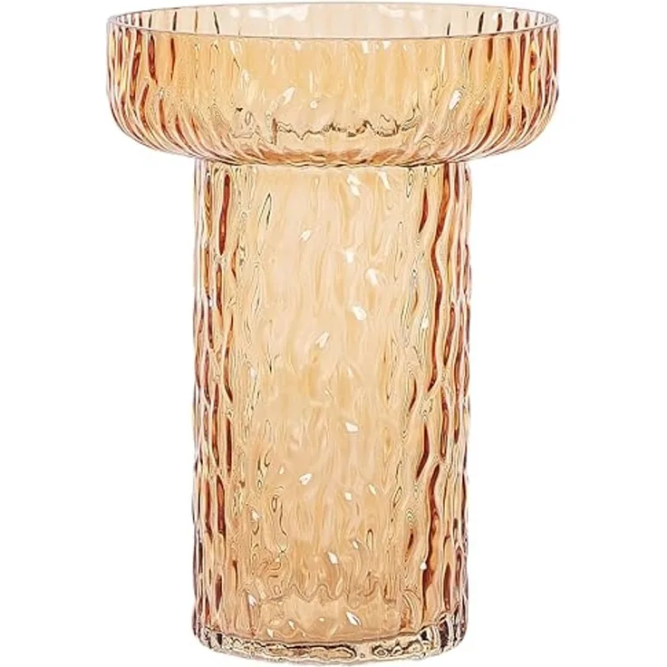 Blumenvase PLATANIA 20 cm Glas Orange