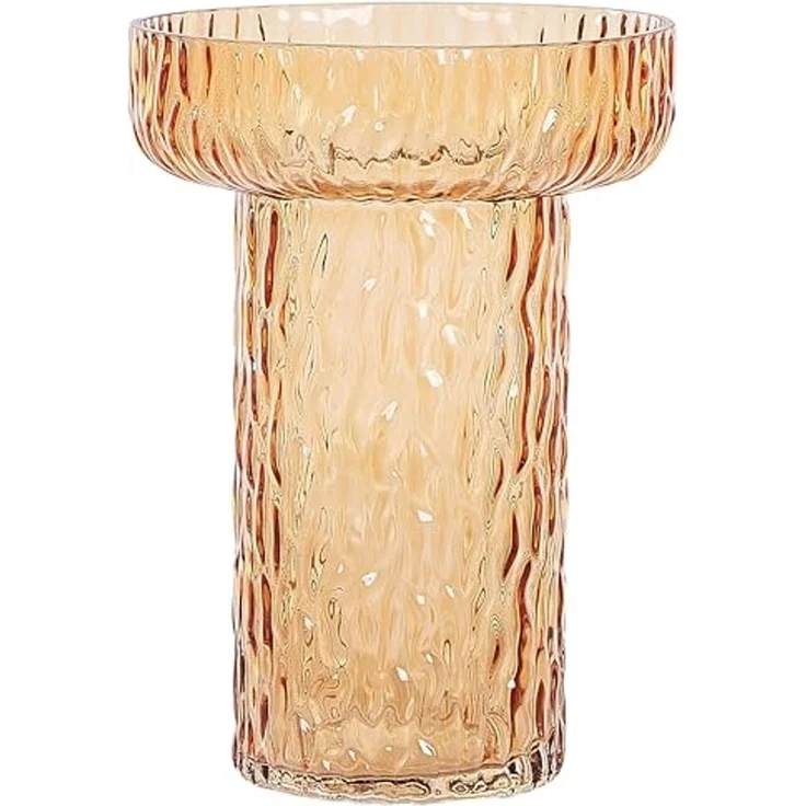 Blumenvase PLATANIA 20 cm Glas Orange – Bild 1