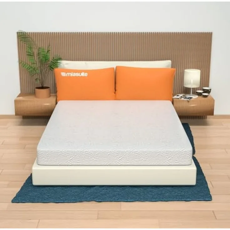 MiaSuite Waterfoam Matratze 150x190 cm, 14 cm Hoch – Aloe Vera Bezug | Plus