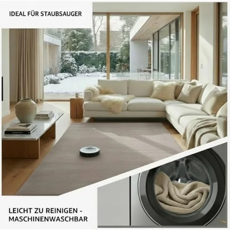 Jimri Teppich Fluffy flauschiger Teppich Läufer Hochwertige Kurzflor Teppich, Läufer – Bild 5