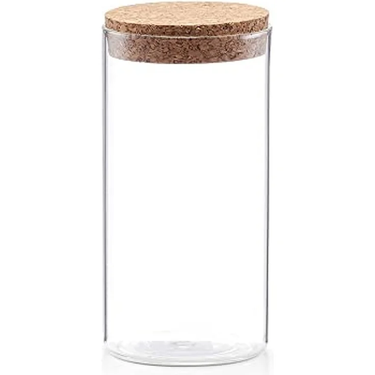 Vorratsglas mit Korkdeckel - Ø 9,5 x 18,5 cm – Bild 2