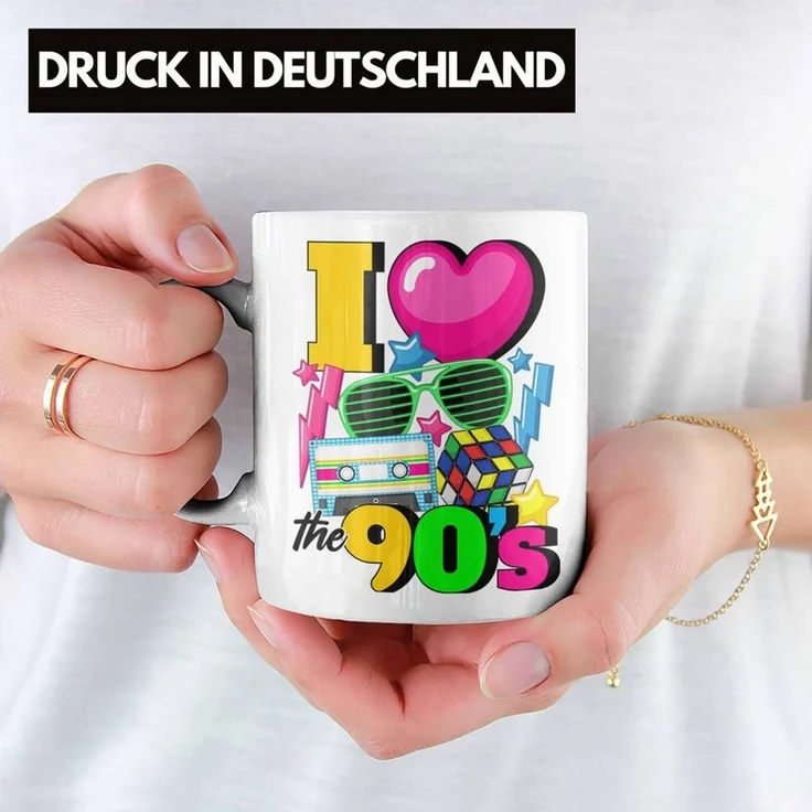 Trendation Tasse Trendation - 90er Jahre Girl Tasse Geschenk 90. Jahre Geschenkdidee Er – Bild 2