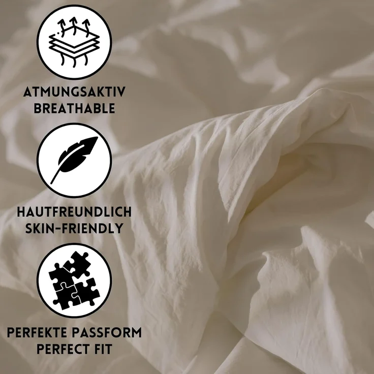 Hometex Premium Textiles Spannbettlaken aus Frottier Stoff bis 23 cm Steghöhe, Frottee, Gummizug: Rundumgummizug, Kuschelig warm und extra weich, ideal für die kalte Jahreszeit – Bild 8