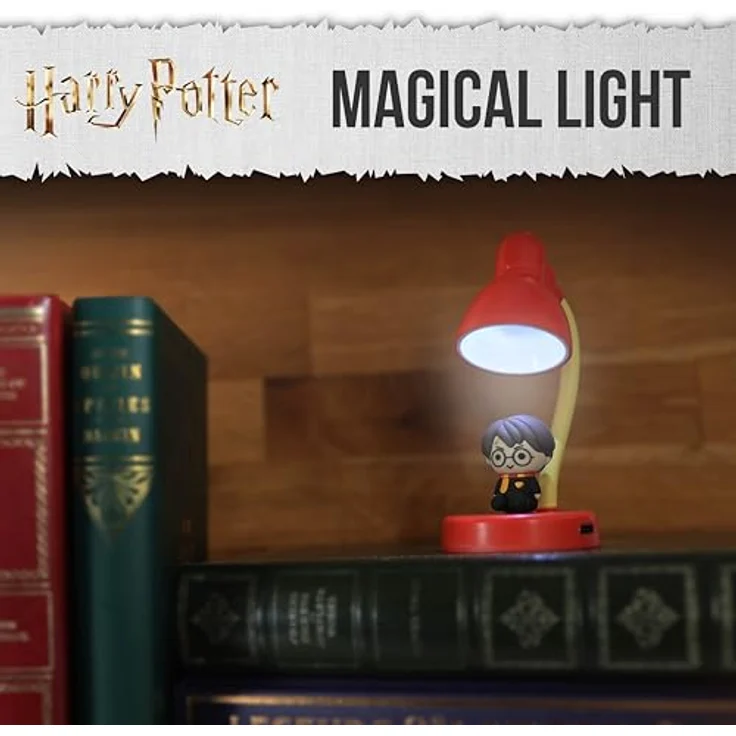 Blue Sky Studios Harry Potter Mini Lampe, USB wiederaufladbare Schreibtischlampe mit Harry Figur und einstellbarem Lampenkopf, offizielles Sammlerstück für Fans – Bild 5