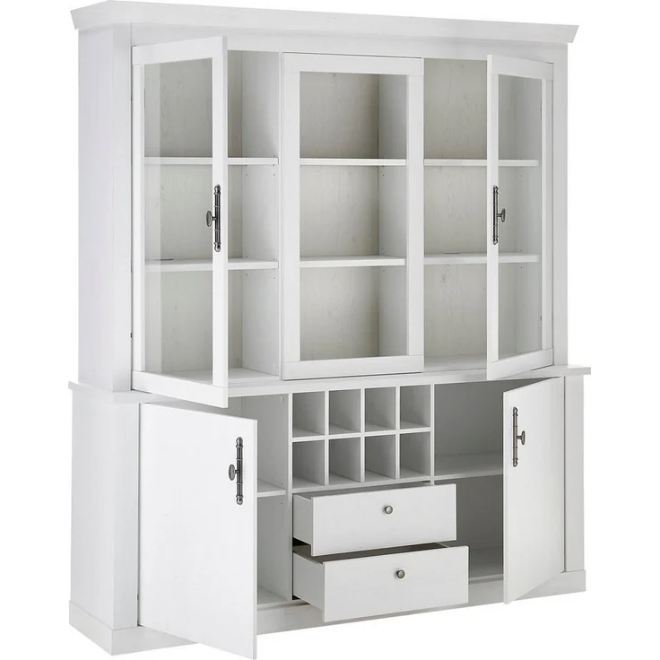 Home affaire Buffet RAVENNA im romantischen Landhausstil, Griffe aus Metall, Höhe 207 cm – Bild 2