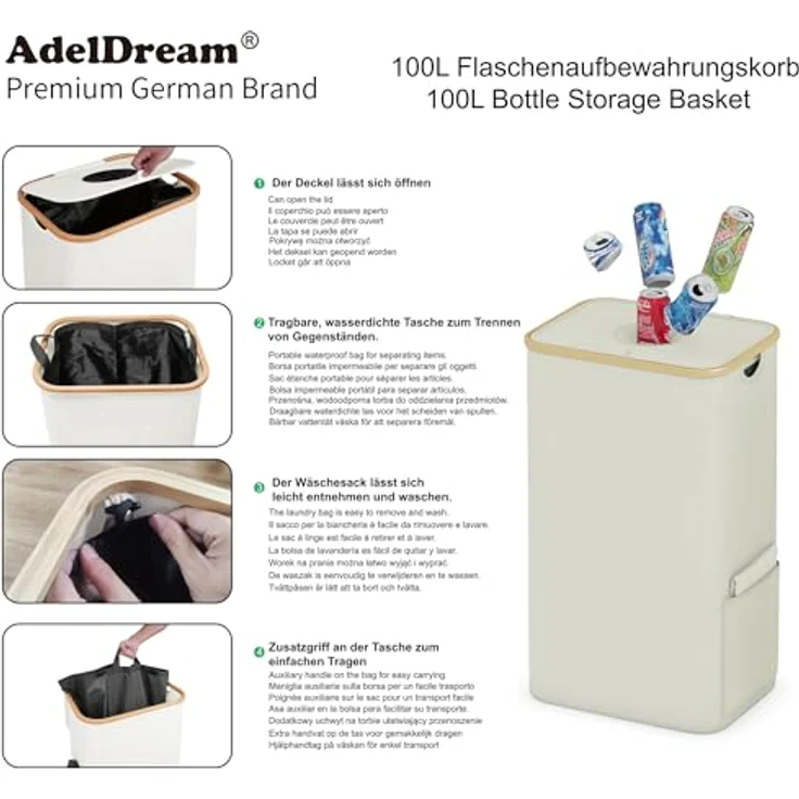 AdelDream Müllsackständer Pfandflaschen Sammelbehälter – Bild 9