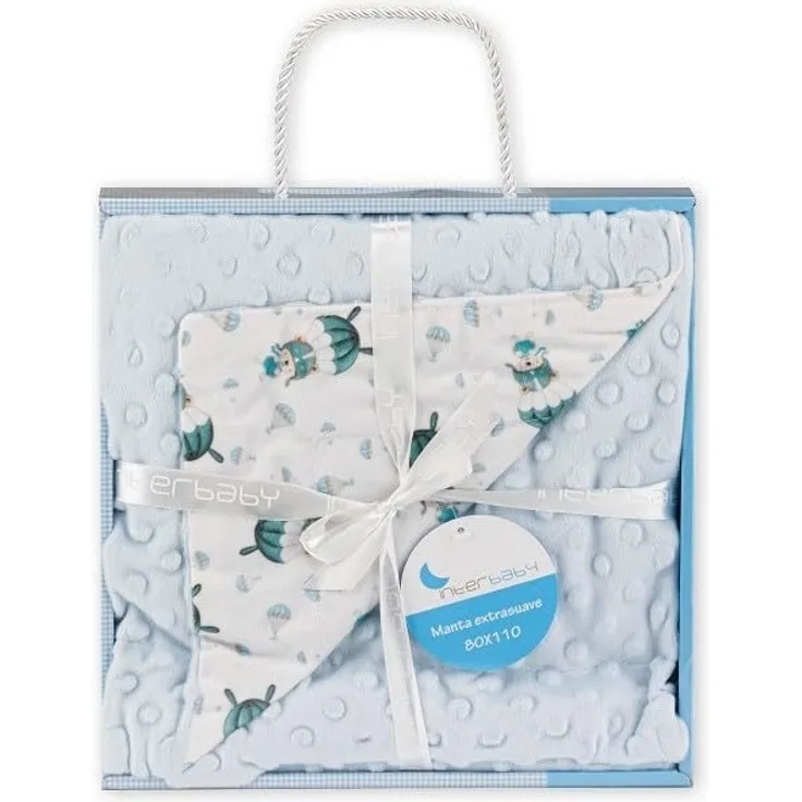 Baby Blase Decke "Paracaidista" Blau