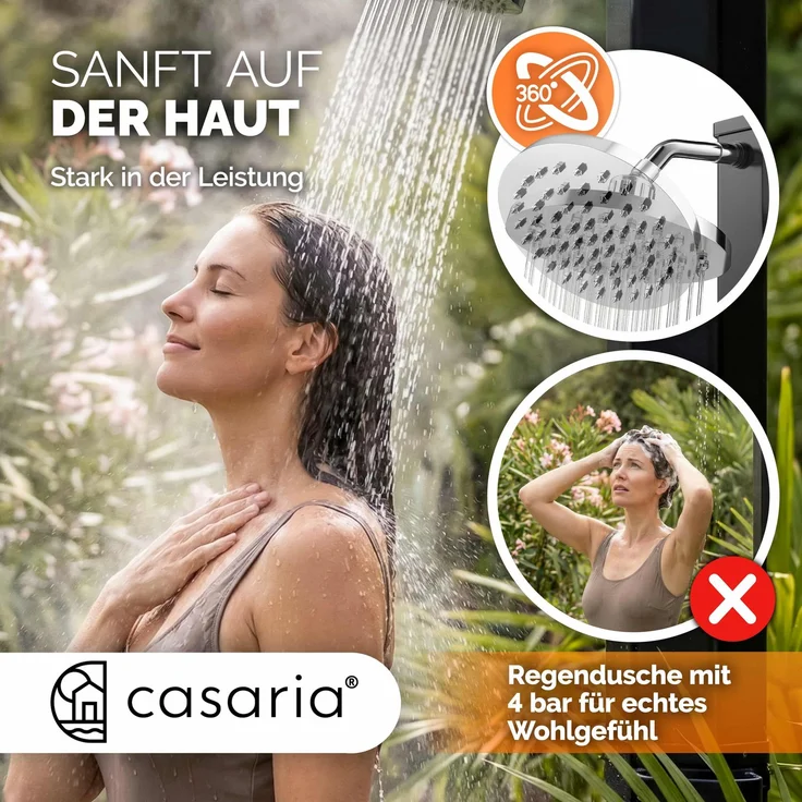 CASARIA® Solardusche 35 Liter UV-beständig – Bild 4