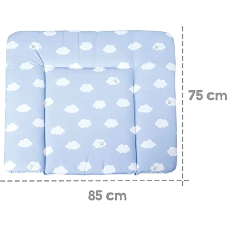 roba Wickelauflage 'Kleine Wolke blau' 85 x 75 cm - PU beschichtet & 100% phthalatfrei - Blau – Bild 3