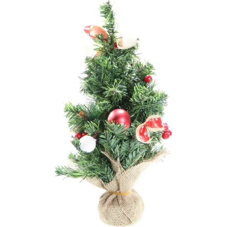 Koopman Künstlicher Weihnachtsbaum 2er Set fertig geschmückter dekorierter künstlicher Tannenbaum – Bild 2