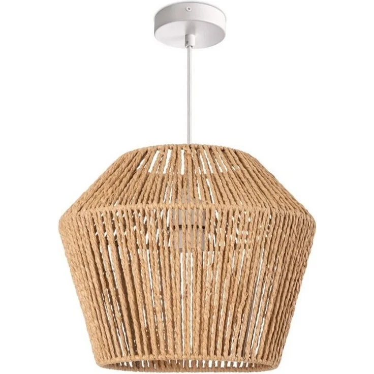 Paco Home Pendelleuchte Pinto, ohne Leuchtmittel, Deckenlampe aus Aluminium und Papier, Ø Schirm ca. 33 cm, Fassung E27 – Bild 4