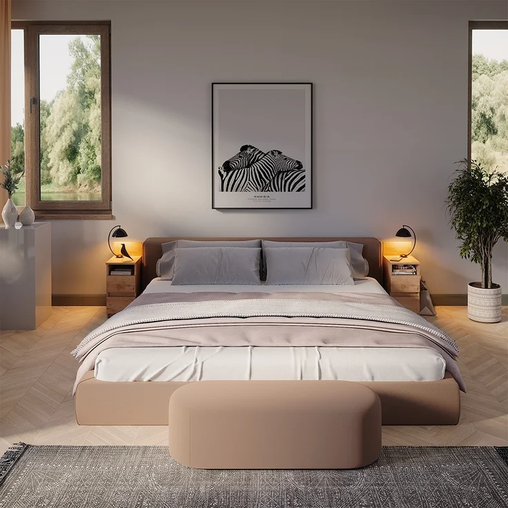 Nachttisch Monty Goldkraft Eiche 2er Set Vicco – Bild 6