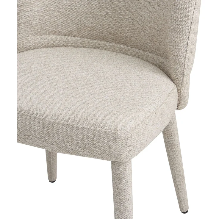Selsey 'Coases' Esszimmerstuhl mit Bouclé-Bezug, Beige – Bild 8