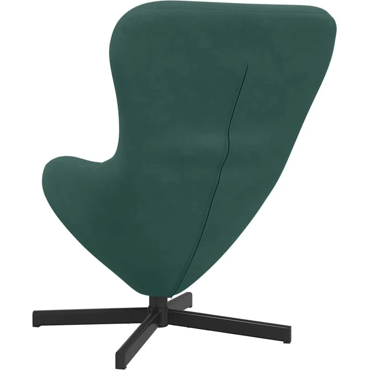 vidaXL Eiersessel Dunkelgrün 63 x 73 x 90 cm Samt 42002758 – Bild 5