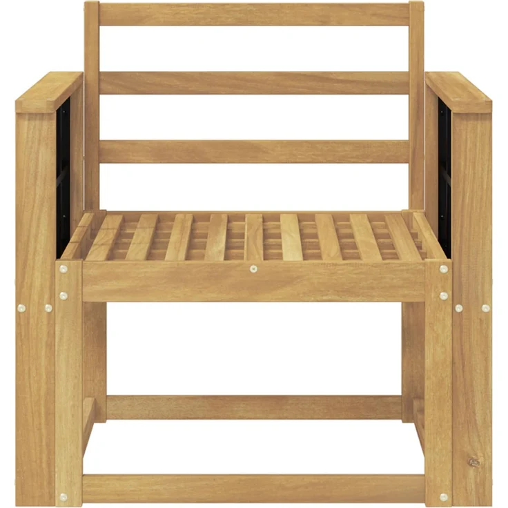 vidaXL Outdoor-Sofagarnitur Massivholz Akazie Weiß 3438983 – Bild 3
