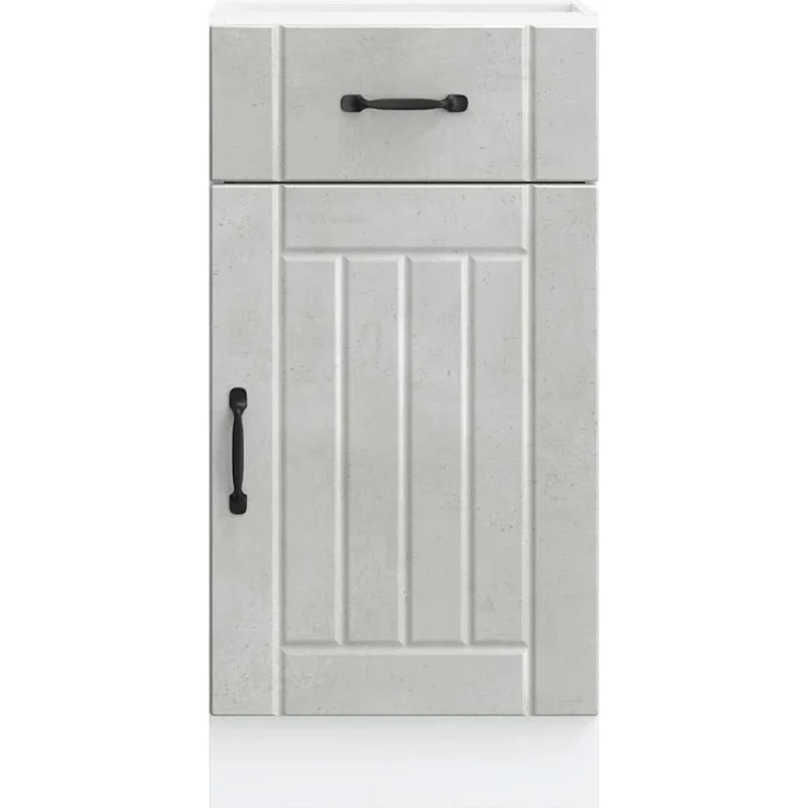 vidaXL Küchen-Unterschrank Lucca Betongrau Holzwerkstoff 853711 – Bild 4