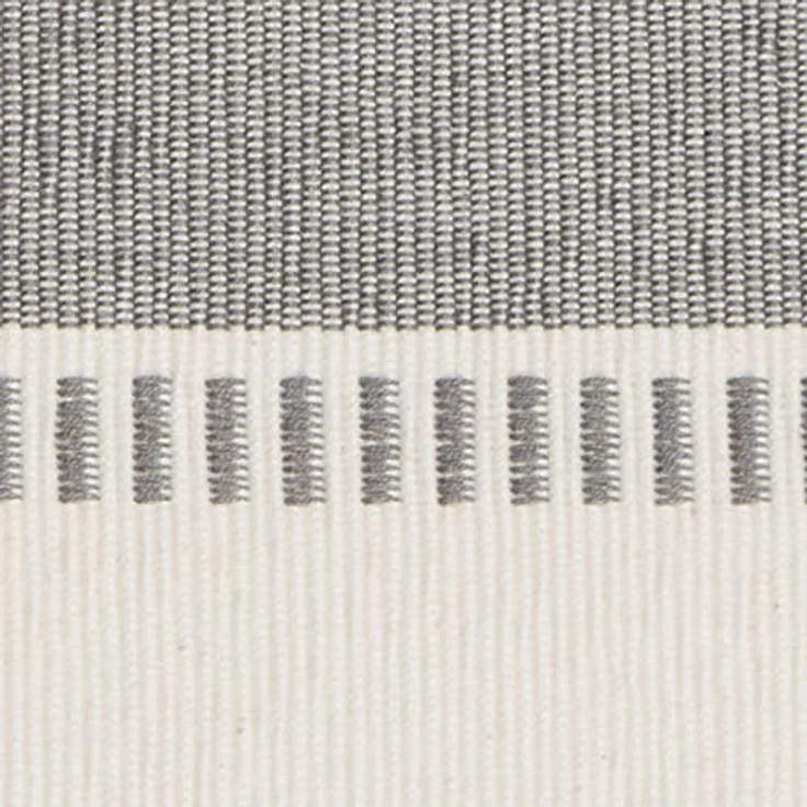 DII Dobby Stripe Woven Table Runner, Baumwolle, Cool Grey, 13x72 – Bild 4